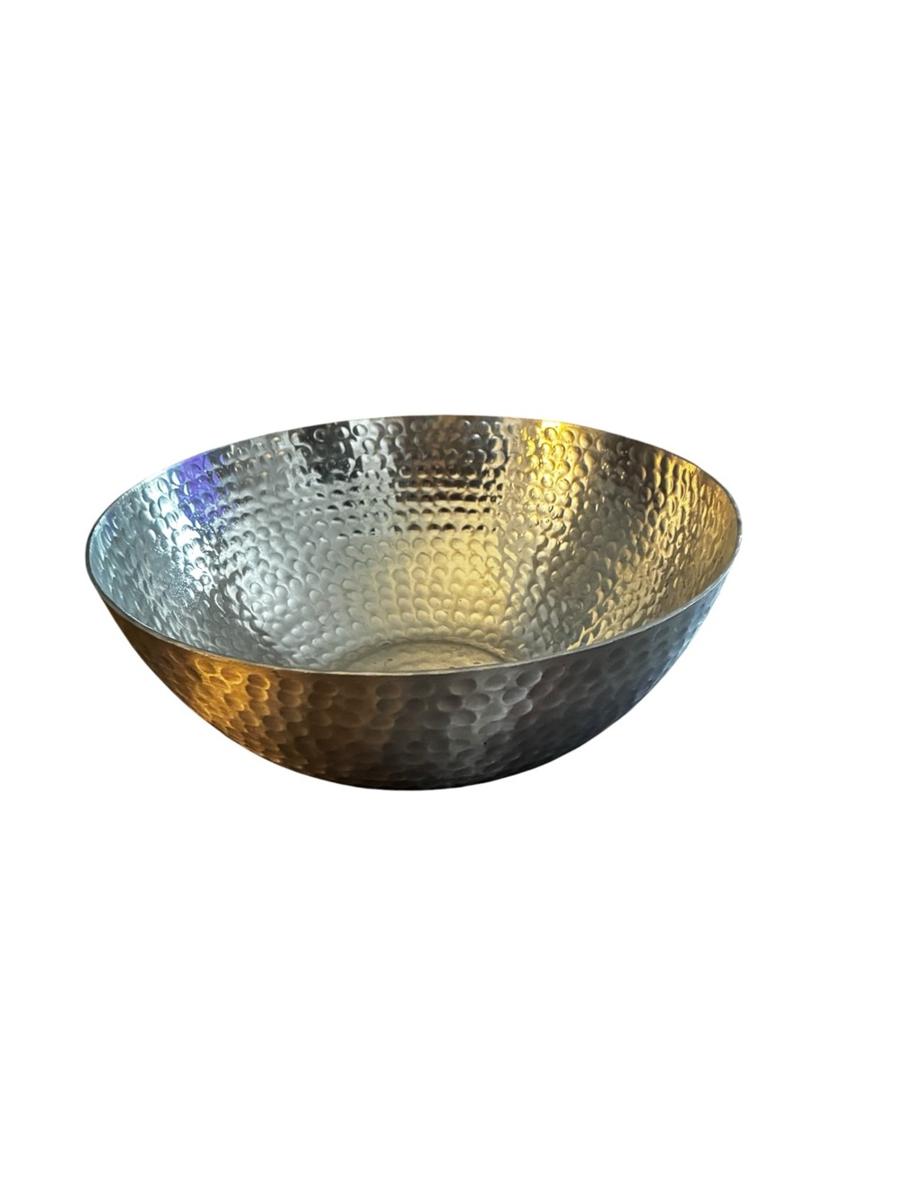 Threshold Hammered Metal Bowl - Silver